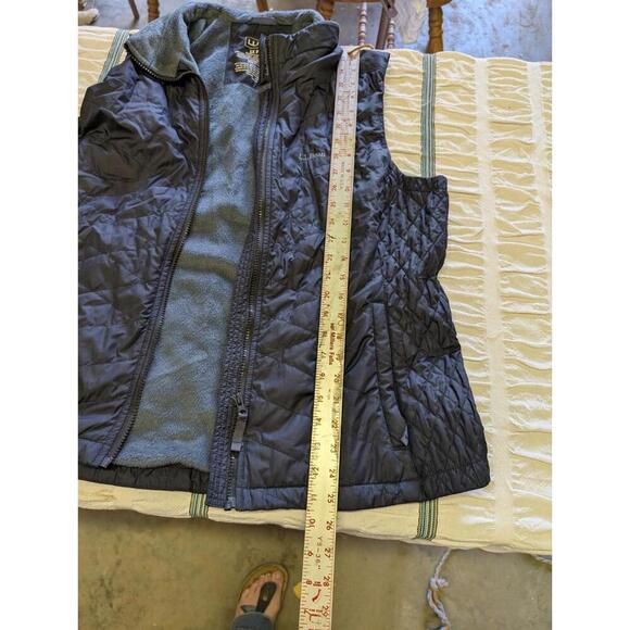 L.L. Bean Women's 1X Plus Navy Blue Quilted Primaloft Vest - Picture 4 of 5